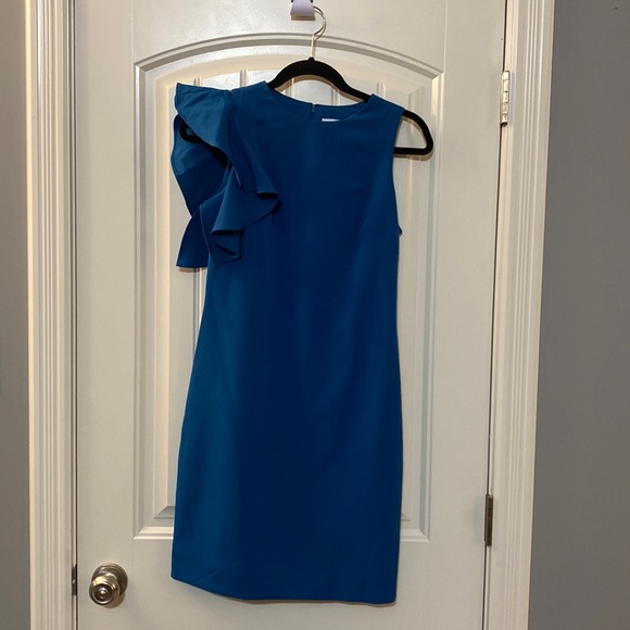Teal Blue semi-formal dress - Picture 1 of 4
